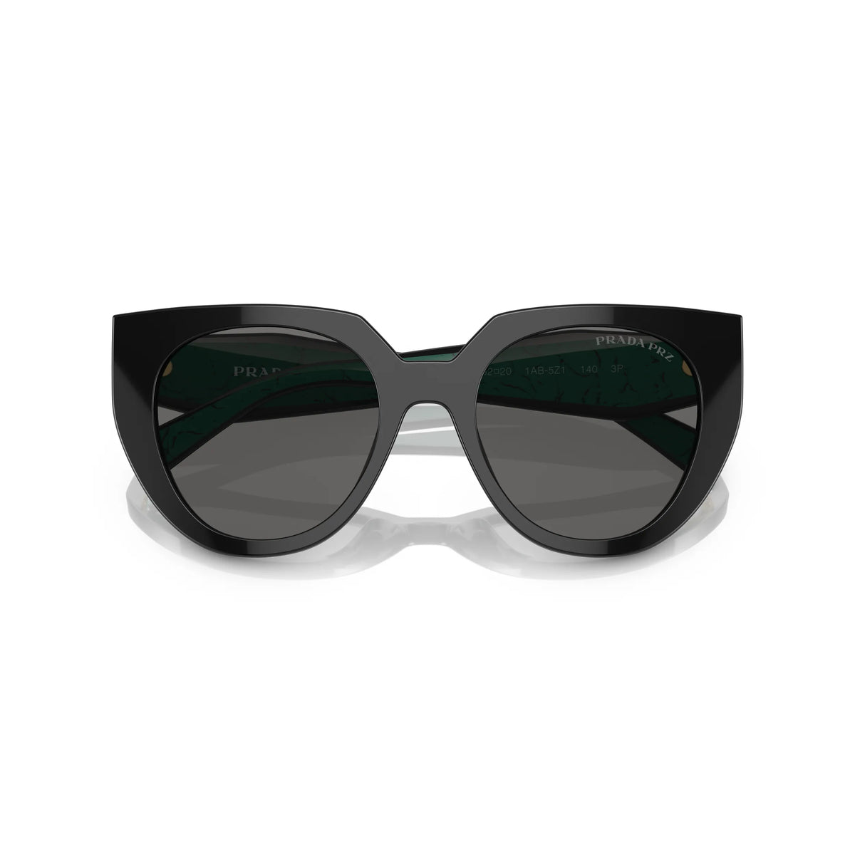 Prada SPR 14W 1AB-5Z1 – nero, verde – Occhiali da sole