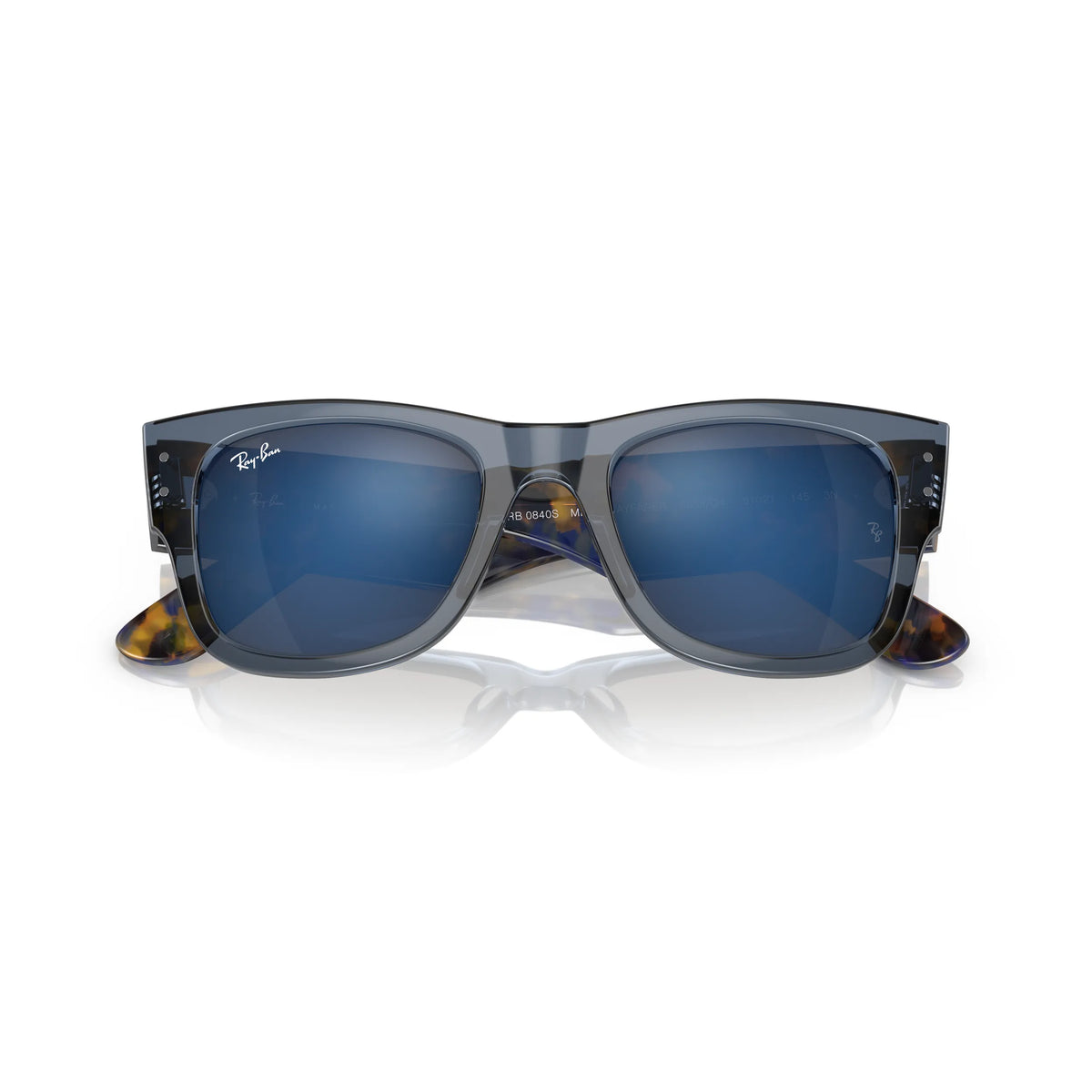 Ray-Ban Mega Wayfarer RB0840S 6638O4 – tartarugato, blu – Occhiali da sole