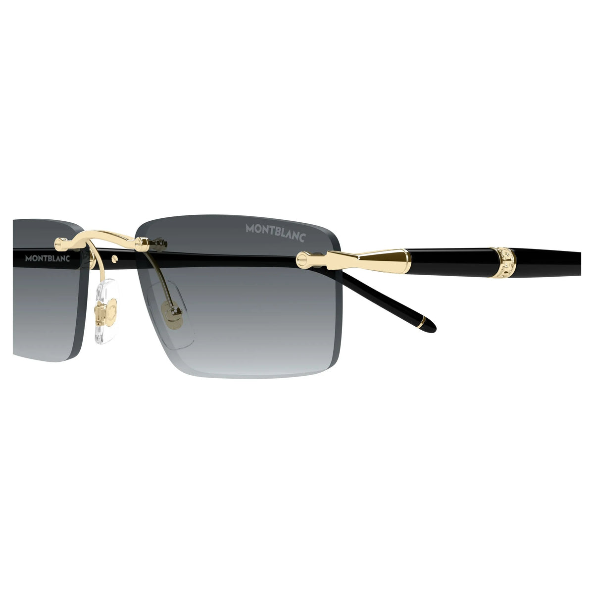 Montblanc MB0484S-001 – nero e gold – Occhiali da sole