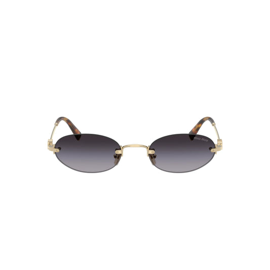 Miu Miu MU A54S ZVN5D1 – oro, grigio – Occhiali da sole