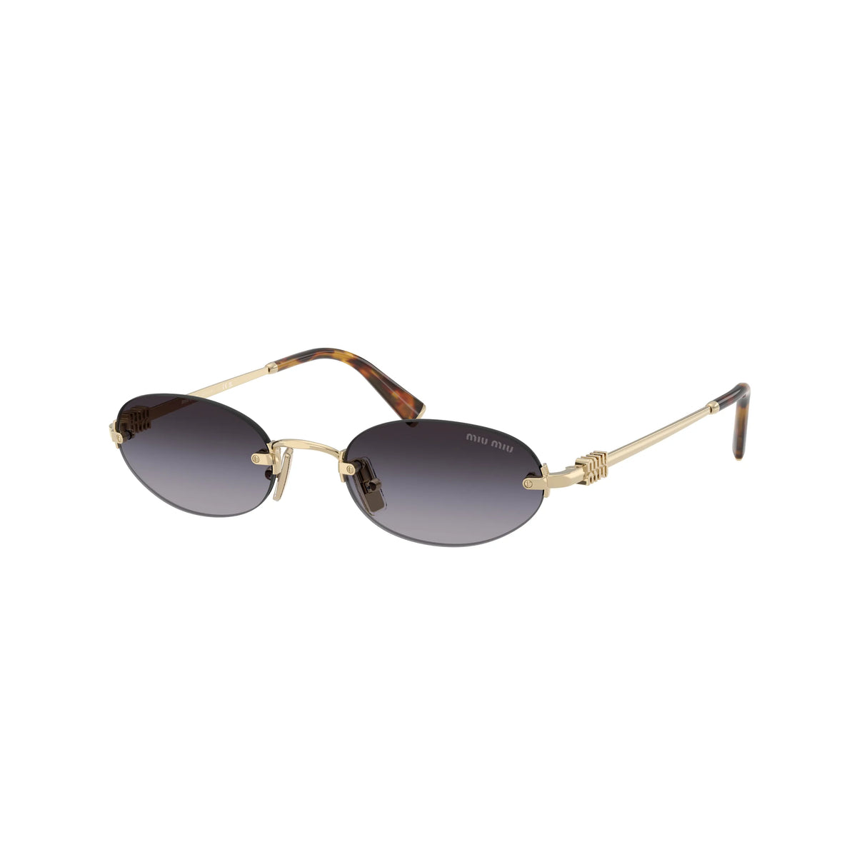 Miu Miu MU A54S ZVN5D1 – oro, grigio – Occhiali da sole