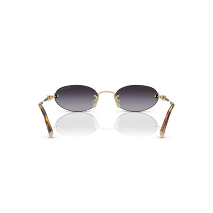 Miu Miu MU A54S ZVN5D1 – oro, grigio – Occhiali da sole