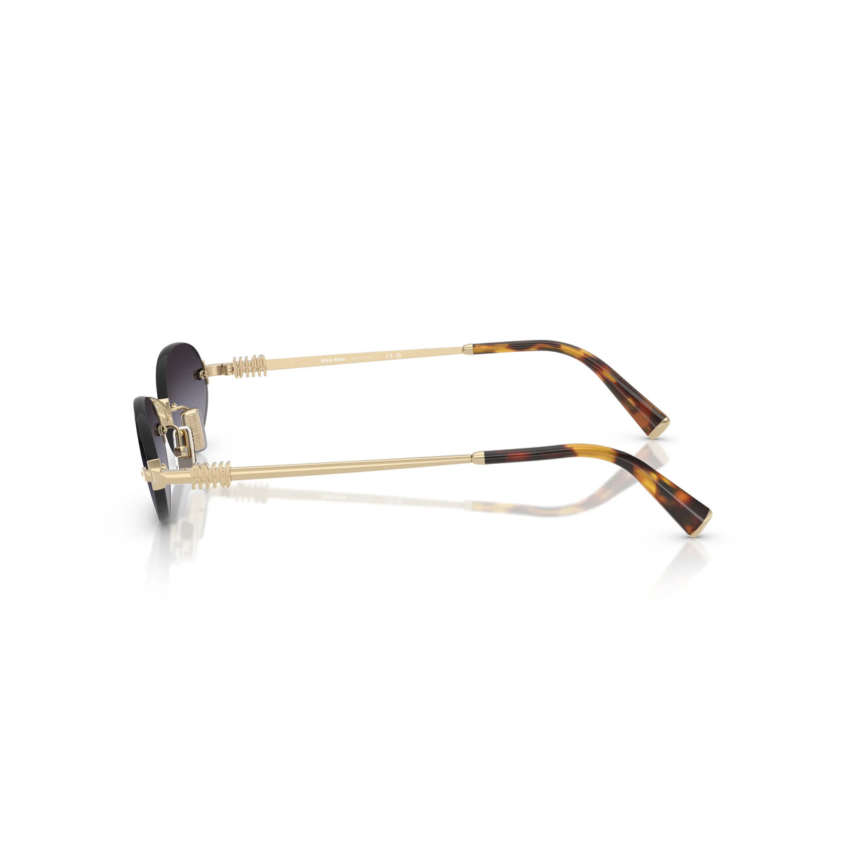 Miu Miu MU A54S ZVN5D1 – oro, grigio – Occhiali da sole