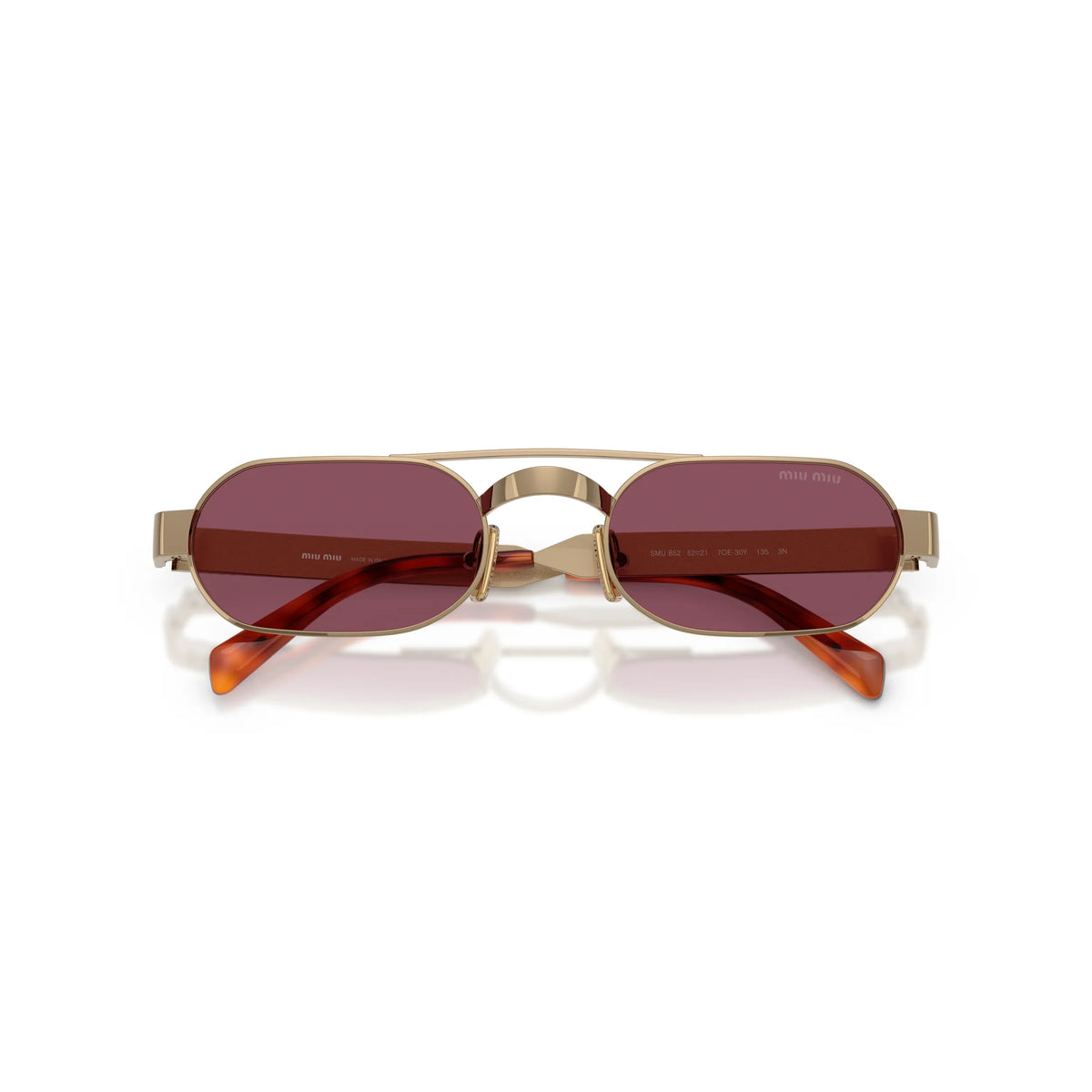 Miu Miu MU B52S 7OE30Y – ottone – Occhiali da sole