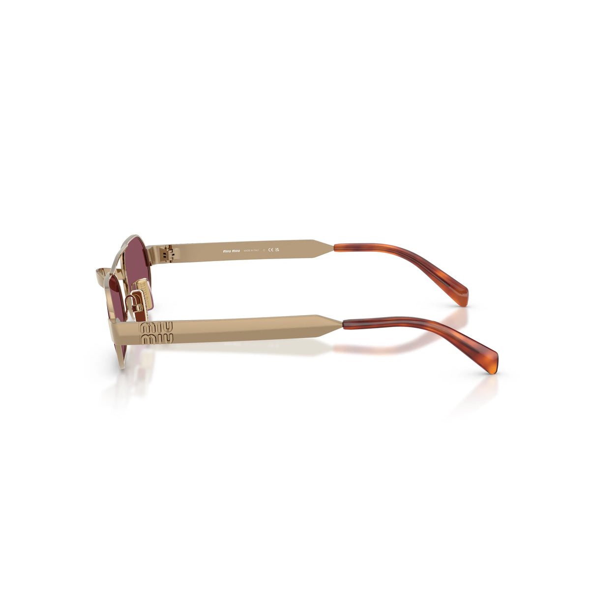 Miu Miu MU B52S 7OE30Y – ottone – Occhiali da sole