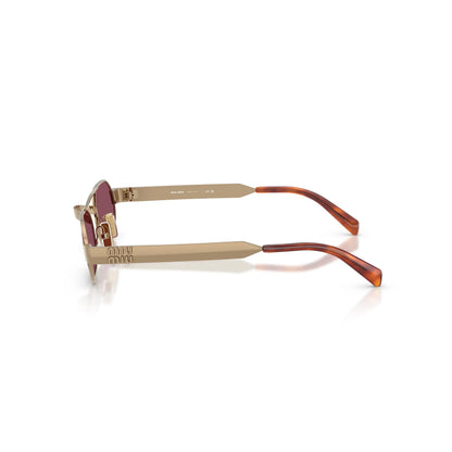 Miu Miu MU B52S 7OE30Y – ottone – Occhiali da sole