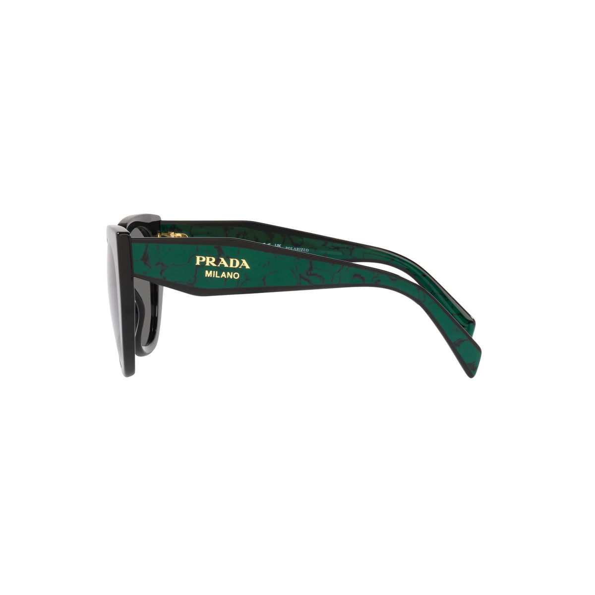 Prada SPR 14W 1AB-5Z1 – nero, verde – Occhiali da sole
