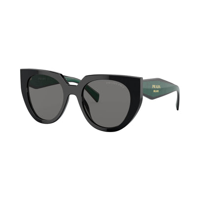Prada SPR 14W 1AB-5Z1 – nero, verde – Occhiali da sole