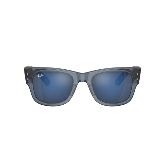 Ray-Ban Mega Wayfarer RB0840S 6638O4 – tartarugato, blu – Occhiali da sole