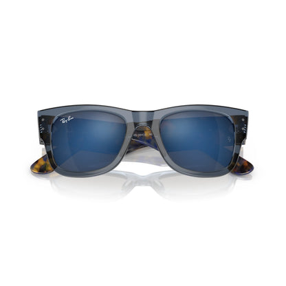 Ray-Ban Mega Wayfarer RB0840S 6638O4 – tartarugato, blu – Occhiali da sole