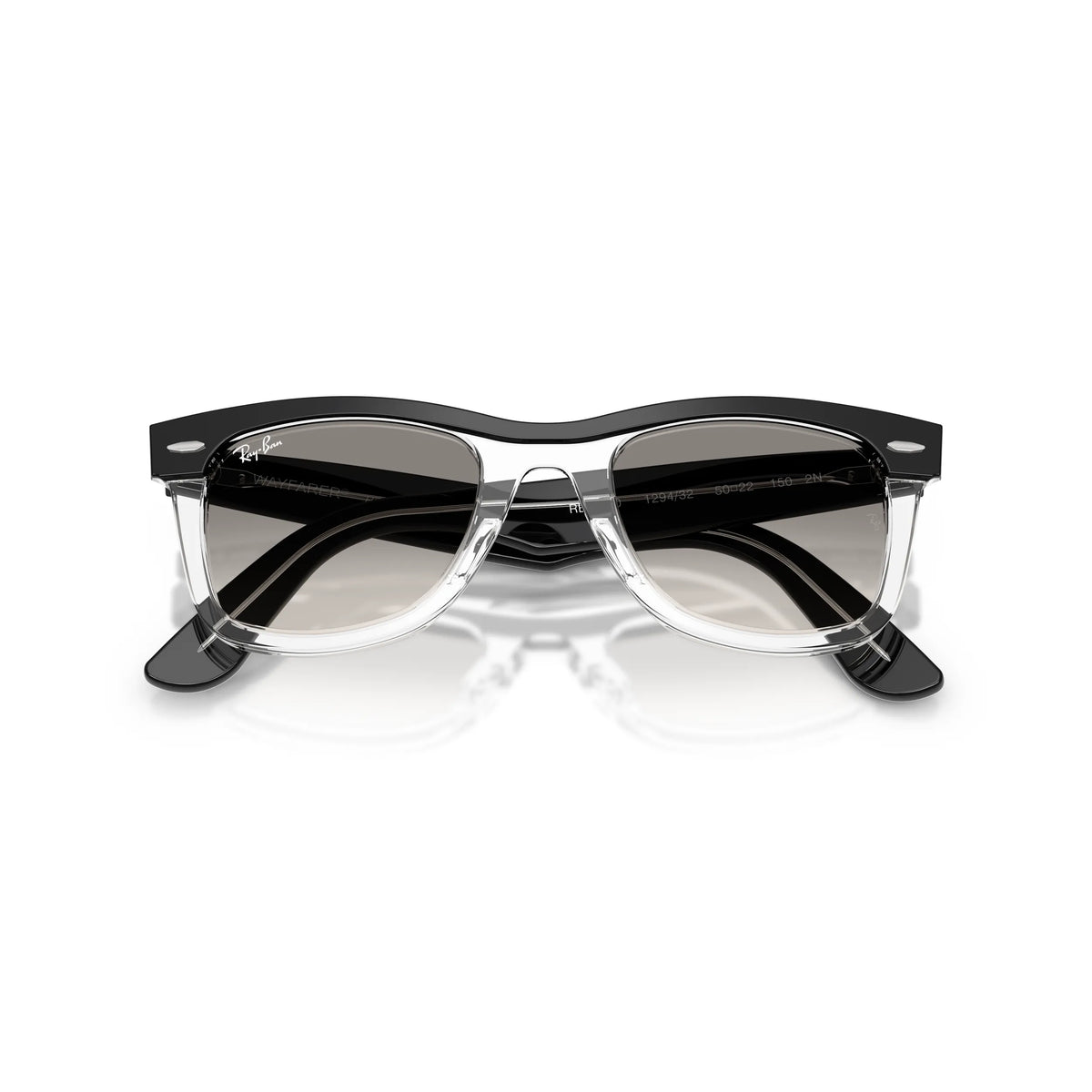 Ray-Ban Wayfarer Street Neat RB2240 129432 – nero, trasparente – Occhiali da sole