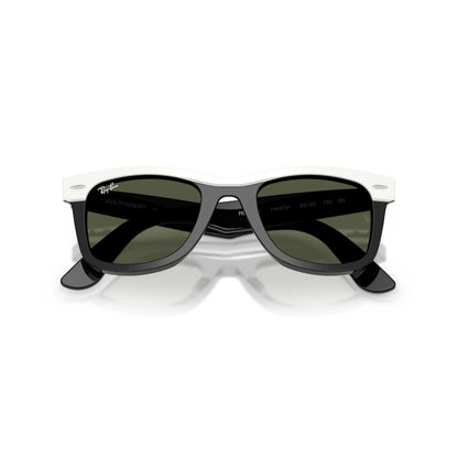 Ray-Ban Wayfarer Street Neat RB2240 1444/31 – nero, bianco – Occhiali da sole