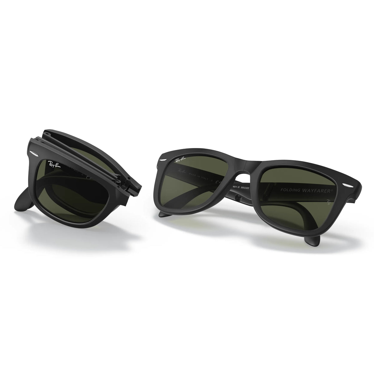 Ray-Ban Folding Wayfarer RB4105 601S – nero opaco – Occhiali da sole
