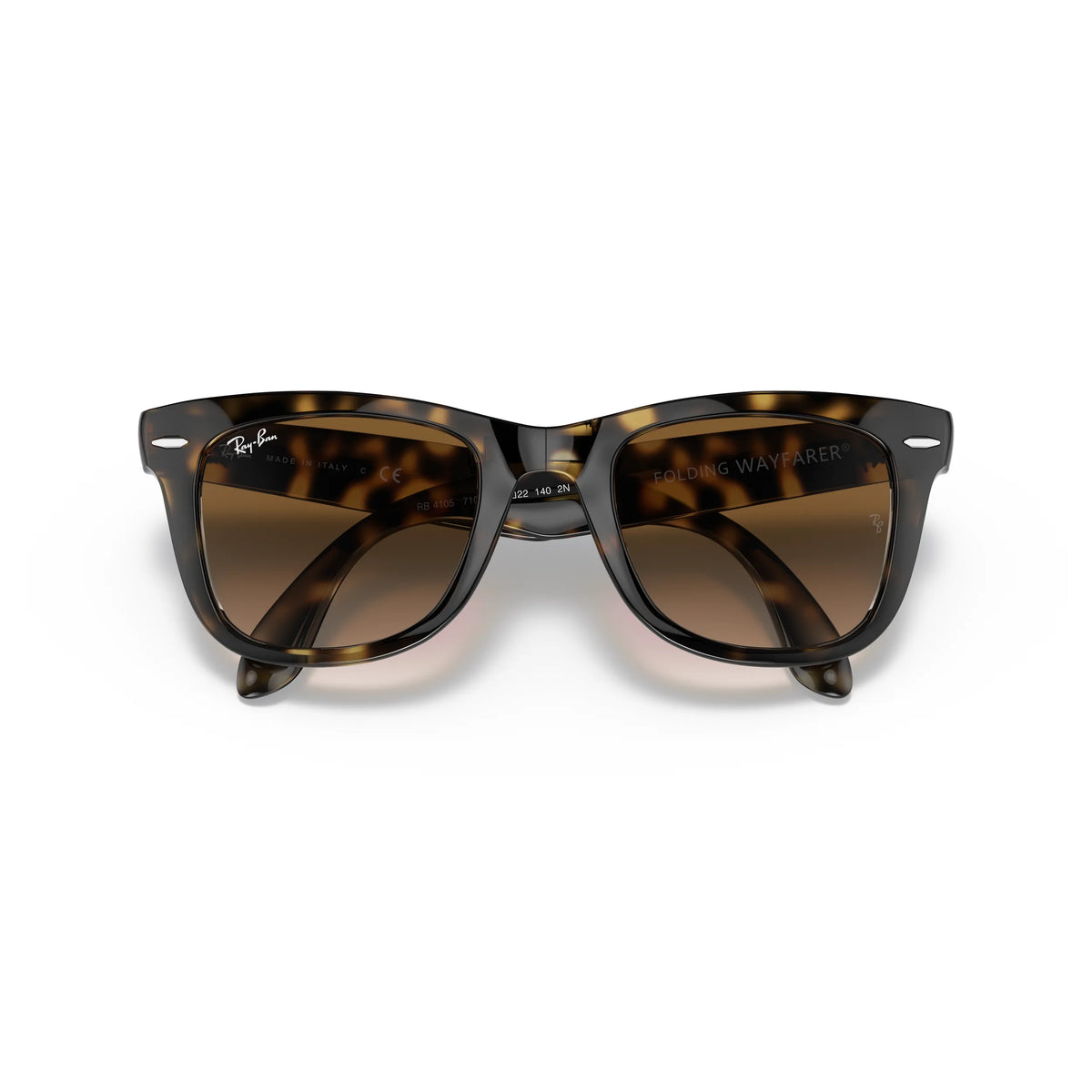 Ray-Ban Folding Wayfarer RB4105 710/51 – Light Havana – Occhiali da sole