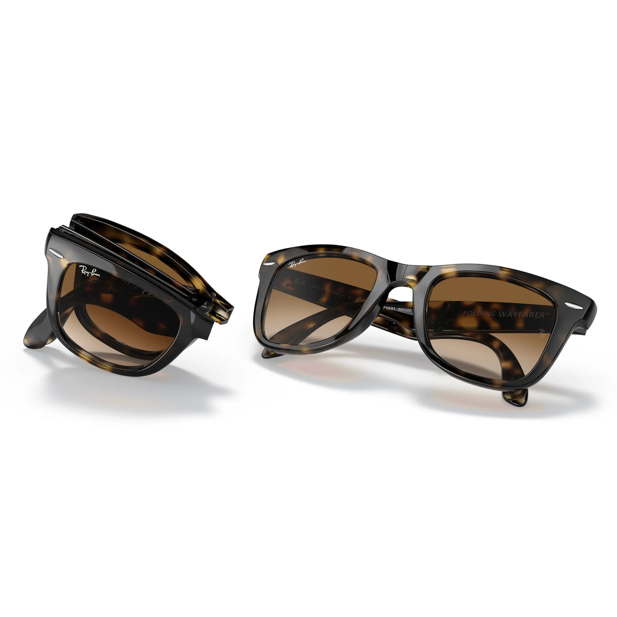 Ray-Ban Folding Wayfarer RB4105 710/51 – Light Havana – Occhiali da sole