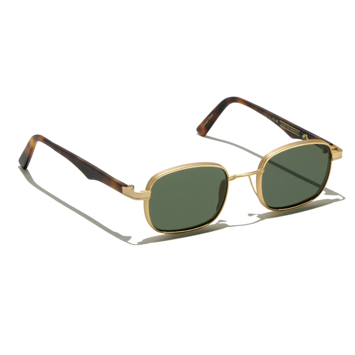 L.G.R. Lions of Ethiopia Cactus 6815 39 – Gold Matt/Havana maculato – Occhiali da sole