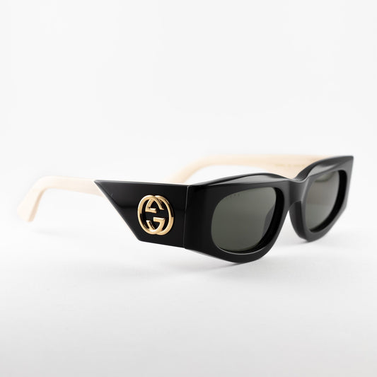 Gucci GG1664S 001 – nero, panna – Occhiali da sole