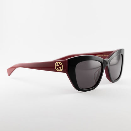Gucci GG1844SA 004 – nero, bordeaux – Occhiali da sole