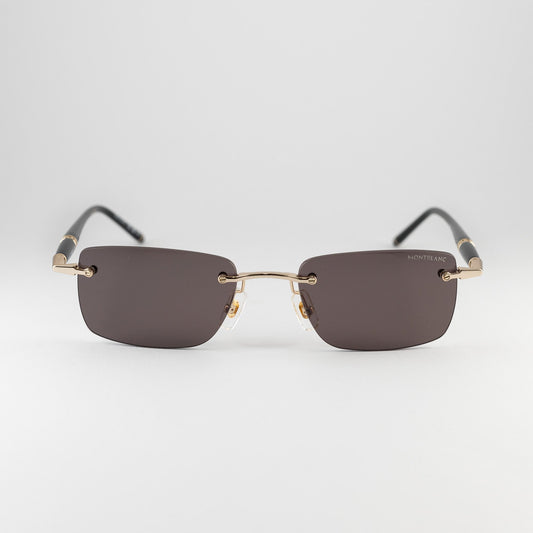 Montblanc MB0344S 001 – nero, oro – Occhiali da sole