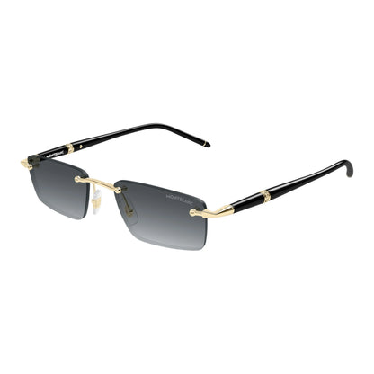 Montblanc MB0484S-001 – nero e gold – Occhiali da sole