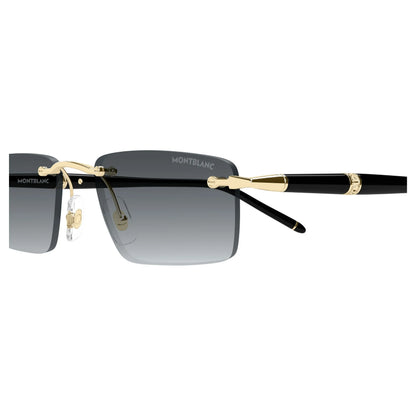 Montblanc MB0484S-001 – nero e gold – Occhiali da sole