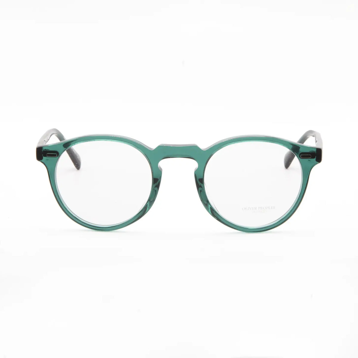 Oliver Peoples Gregory Peck OV5186 1763 – Occhiali da vista verde scuro traslucido