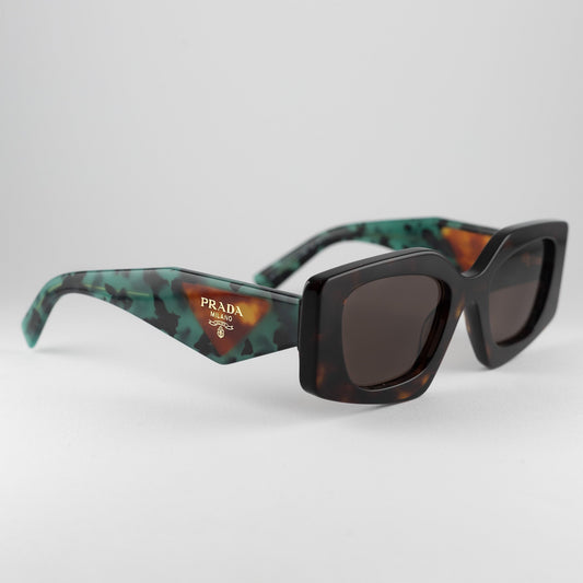 Prada SPR 15Y 2AU-06B – tartarugato, verde scuro – Occhiali da sole
