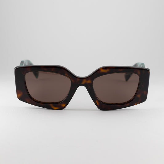 Prada SPR 15Y 2AU-06B – tartarugato, verde scuro – Occhiali da sole